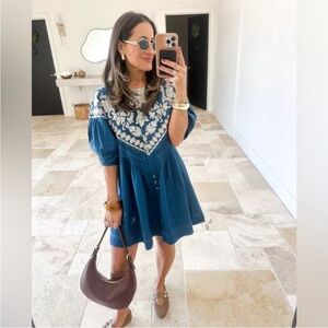 Free People Orson Mini Dress L